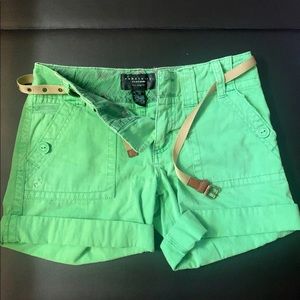 Green Sanctuary Shorts w/ Belt